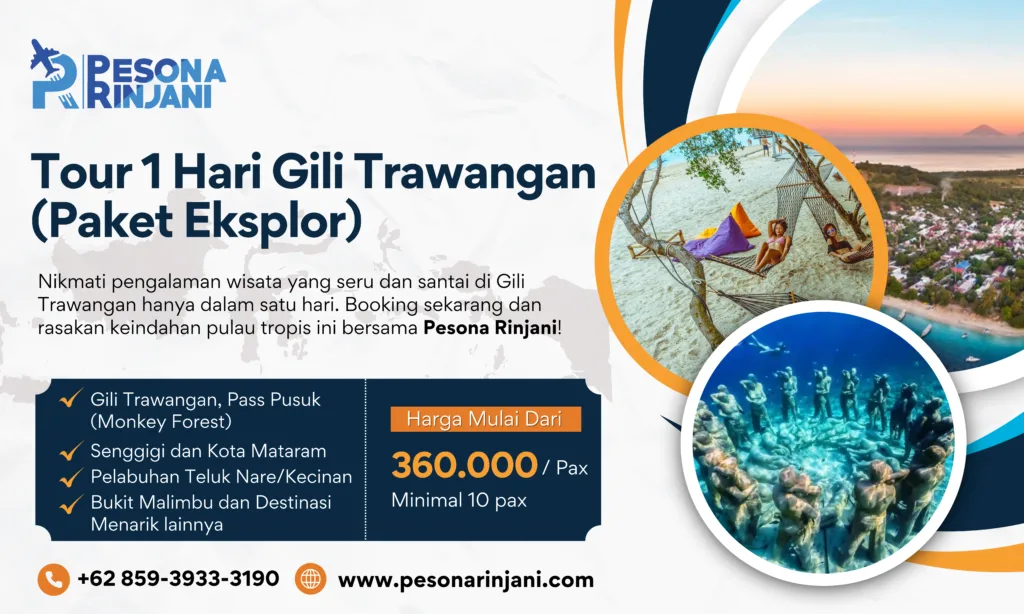 Tour 1 Hari Gili Trawangan (Paket Eksplor)