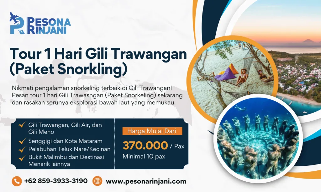Tour 1 Hari Gili Trawangan (Paket Snorkeling)